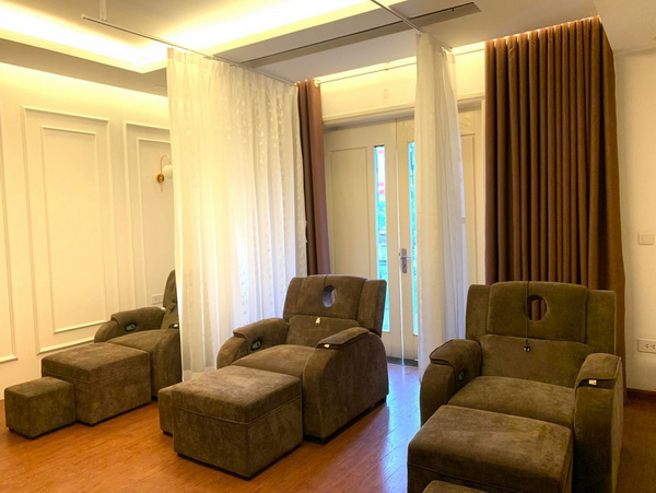 MẪU RÈM SPA HUYỆN NHÀ BÈ | RÈM VOAN TRẮNG SPA HUYỆN NHÀ BÈ